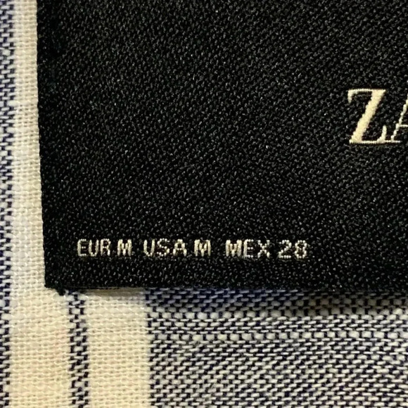 Zara Gray and White Striped Jacket - Picture 8 of 13